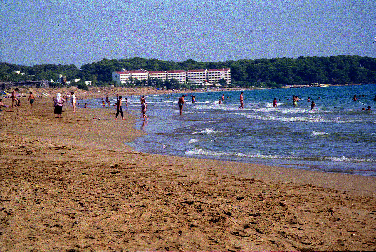 31.08.1995 | Alara - Strand | Strand vor dem Alara - Hotel in Incekum