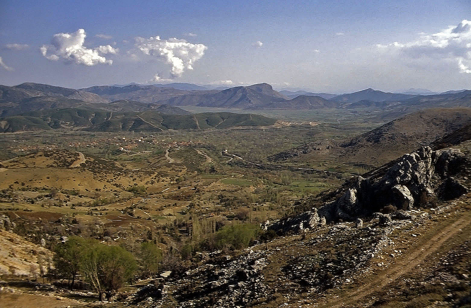 27.04.1993 | vor Sagalassos | Blick über Aglasun und die Hochebene