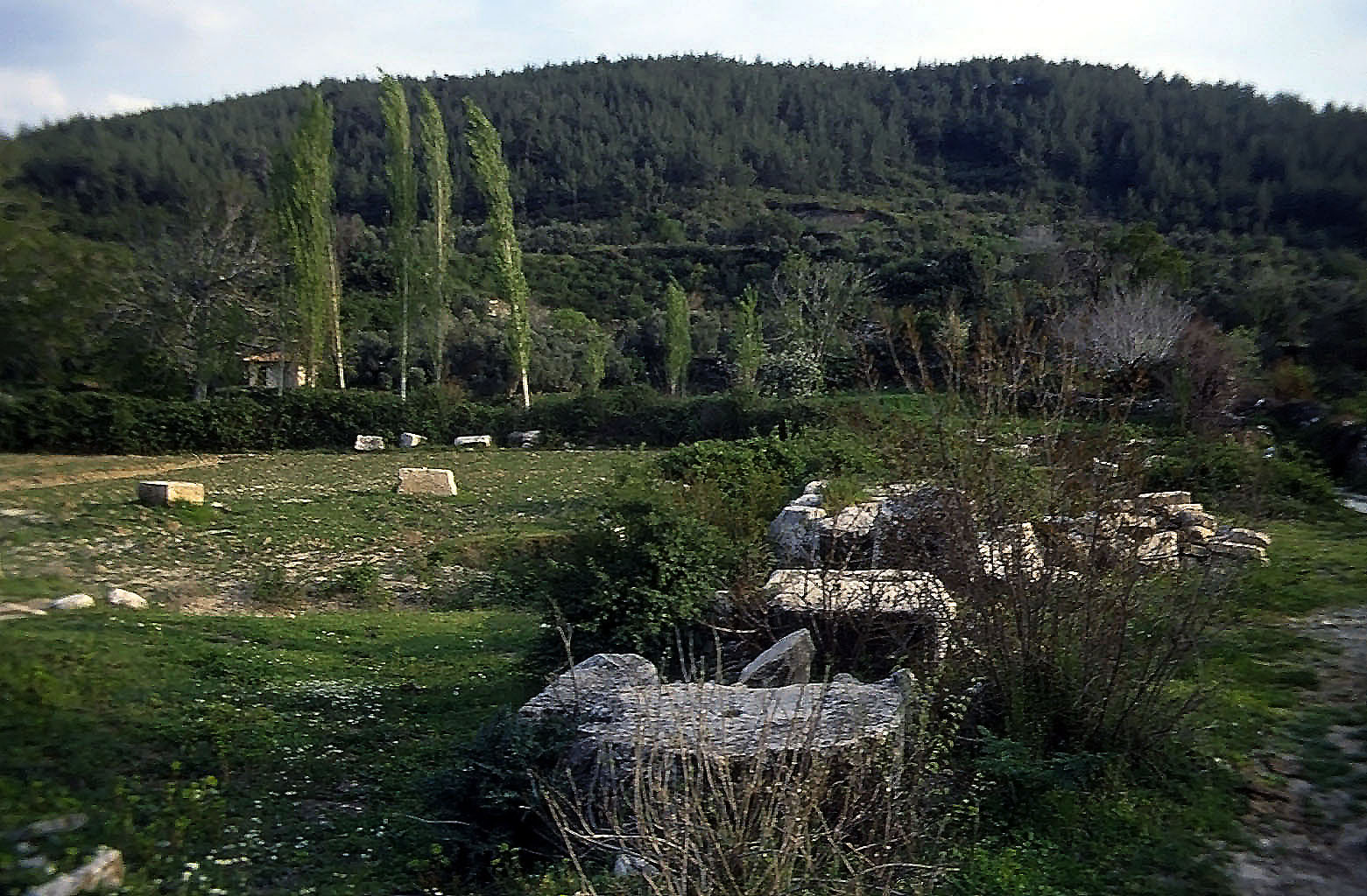 23.04.1993 | vor dem Theater | Architekturfragmente vor dem Theater